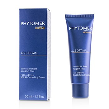 Phytomer Homme Age OptimalKan Wajah &Mata Krim Penghalusan Kerut (Homme Age Optimal Face & Eyes Wrinkle Smoothing Cream)