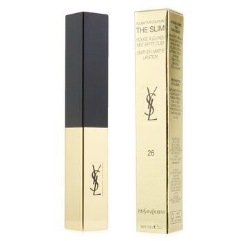 Yves Saint Laurent Rouge Pur Couture The Slim Leather Matte Lipstick - # 26 Rouge Mirage (Rouge Pur Couture The Slim Leather Matte Lipstick - # 26 Rouge Mirage)