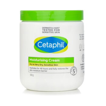 Cetaphil Moisturising Cream 48H - Untuk Kulit Kering hingga Sangat Kering dan Sensitif (Moisturising Cream 48H - For Dry to Very Dry, Sensitive Skin)