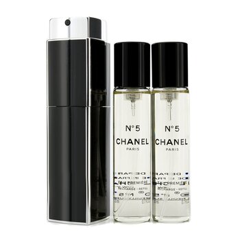 Chanel No.5 Eau Premiere Eau De Parfum Purse Spray Dan 2 Isi Ulang (No.5 Eau Premiere Eau De Parfum Purse Spray And 2 Refills)