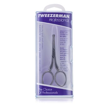 Tweezerman Gunting Rambut Wajah Stainless Steel Profesional (Professional Stainless Steel Facial Hair Scissors)