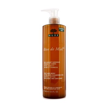 Nuxe Reve De Miel Face & Body Ultra-Rich Cleansing Gel (Kulit Kering & Sensitif) (Reve De Miel Face & Body Ultra-Rich Cleansing Gel (Dry & Sensitive Skin))