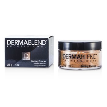 Dermablend Loose Setting Powder (Tahan Noda, Keausan Panjang) - Kunyit Hangat (Loose Setting Powder (Smudge Resistant, Long Wearability) - Warm Saffron)