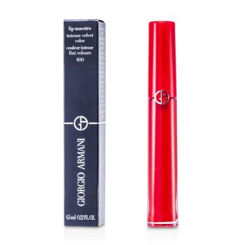 Giorgio Armani Lip Maestro Warna Beludru Intens (Lipstik Cair) - # 400 (Merah) (Lip Maestro Intense Velvet Color (Liquid Lipstick) - # 400 (The Red))