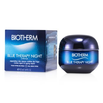 Biotherm Blue Therapy Night Cream (Untuk Semua Jenis Kulit) (Blue Therapy Night Cream (For All Skin Types))