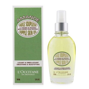 LOccitane Minyak Kulit Kenyal Almond - Penghalusan & Mempercantik (Almond Supple Skin Oil - Smoothing & Beautifying)
