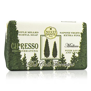 Nesti Dante Dei Colli Fiorentini Sabun Vegetal Tiga Giling - Pohon Cypress (Dei Colli Fiorentini Triple Milled Vegetal Soap - Cypress Tree)