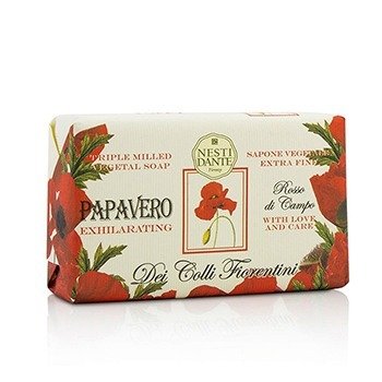 Nesti Dante Dei Colli Fiorentini Triple Milled Vegetal Soap - Poppy (Dei Colli Fiorentini Triple Milled Vegetal Soap - Poppy)