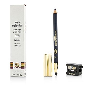 Sisley Phyto Khol Perfect Eyeliner (Dengan Blender dan Penajam) - # Angkatan Laut (Phyto Khol Perfect Eyeliner (With Blender and Sharpener) - # Navy)