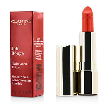 Clarins Joli Rouge (Lipstik Pelembab Pemakaian Panjang) - # 741 Oranye Merah (Joli Rouge (Long Wearing Moisturizing Lipstick) - # 741 Red Orange)