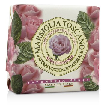 Nesti Dante Sabun Vegetal Tiga Kali Lipat Marsiglia Toscano - Rosa Centifolia (Marsiglia Toscano Triple Milled Vegetal Soap - Rosa Centifolia)