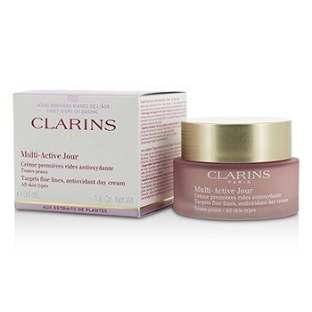 Clarins Multi-Active Day Targetkan Fine Lines Antioxidant Day Cream - Untuk Semua Jenis Kulit (Multi-Active Day Targets Fine Lines Antioxidant Day Cream - For All Skin Types)