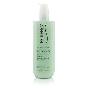 Biotherm Biosource Purifying & Make-Up Menghilangkan Susu - Untuk Kulit Normal / Kombinasi (Biosource Purifying & Make-Up Removing Milk - For Normal/Combination Skin)