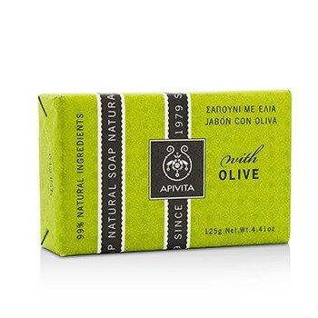 Apivita Natural Soap dengan Olive (Natural Soap With Olive)