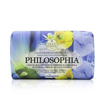 Nesti Dante Philosophia Natural Soap - Collagen - Blue Azalea, Ambrosia Nectar & Starfruit With Vegetal Collagen & Ginseng - Sabun Badan (Philosophia Natural Soap - Collagen - Blue Azalea, Ambrosia Nectar & Starfruit With Vegetal Collagen & Ginseng)