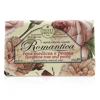 Nesti Dante Romantica Exhilarating Sabun Alami - Florentine Rose & Peony (Romantica Exhilarating Natural Soap - Florentine Rose & Peony)