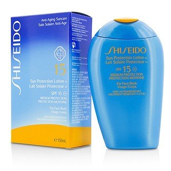 Shiseido Sun Protection Lotion N SPF 15 (Untuk Wajah & Tubuh) (Sun Protection Lotion N SPF 15 (For Face & Body))