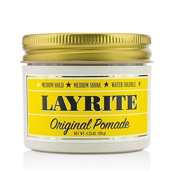 Layrite Pomade Asli (Tahan Sedang, Bersinar Sedang, Larut Dalam Air) (Original Pomade (Medium Hold, Medium Shine, Water Soluble))