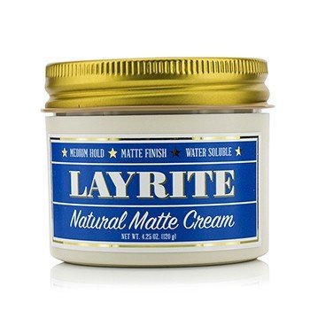 Layrite Krim Matte Alami (Tahan Sedang, Finishing Matte, Larut Dalam Air) (Natural Matte Cream (Medium Hold, Matte Finish, Water Soluble))