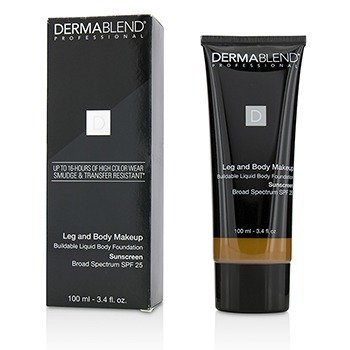 Dermablend Kaki dan Tubuh Make Up Buildable Liquid Body Foundation Tabir Surya Spektrum Luas SPF 25 - #Deep Golden 70W (Leg and Body Make Up Buildable Liquid Body Foundation Sunscreen Broad Spectrum SPF 25 - #Deep Golden 70W)