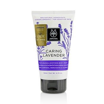 Apivita Merawat Lavender Moisturizing & Menenangkan Body Cream - Untuk Kulit Sensitif (Caring Lavender Moisturizing & Soothing Body Cream - For Sensitive Skin)