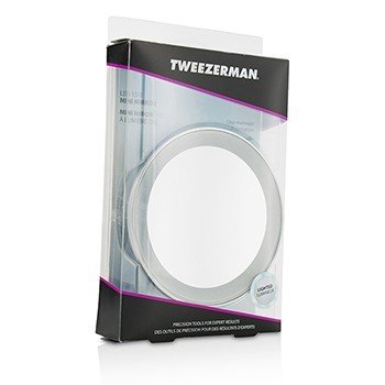 Tweezerman Cermin Mini LED 15X (LED 15X Mini Mirror)