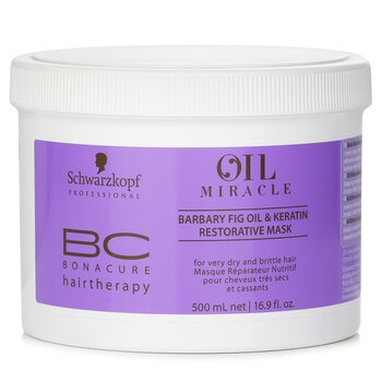 BC Bonacure Oil Miracle Barbary Fig Oil & Keratin Restoreative Mask (Untuk Rambut Yang Sangat Kering dan Rapuh)