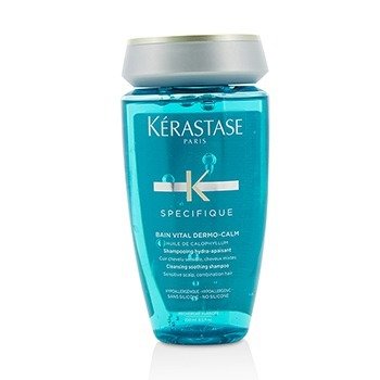 Kerastase Specifique Bain Vital Dermo-Calm Cleansing Menenangkan Sampo (Kulit Kepala Sensitif, Rambut Kombinasi) (Specifique Bain Vital Dermo-Calm Cleansing Soothing Shampoo (Sensitive Scalps, Combination Hair))