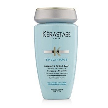 Kerastase Specifique Bain Riche Dermo-Calm Cleansing Soothing Shampoo (Kulit Kepala Sensitif, Rambut Kering) (Specifique Bain Riche Dermo-Calm Cleansing Soothing Shampoo (Sensitive Scalp, Dry Hair))