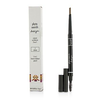 Phyto Sourcils Desain 3 In 1 Brow Architect Pencil - # 2 Chatain (Phyto Sourcils Design 3 In 1 Brow Architect Pencil - # 2 Chatain)