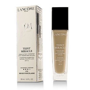 Lancome Teint Miracle Hydrating Foundation Natural Healthy Look SPF 15 - # 010 Beige Porcelaine (Teint Miracle Hydrating Foundation Natural Healthy Look SPF 15 - # 010 Beige Porcelaine)