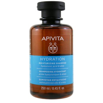 Apivita Pelembab Sampo dengan Hyaluronic Acid & Aloe (Untuk Semua Jenis Rambut) (Moisturizing Shampoo with Hyaluronic Acid & Aloe (For All Hair Types))