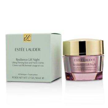 Estee Lauder Ketahanan Mengangkat Night Lifting / Firming Face & Neck Creme - Untuk Semua Jenis Kulit (Resilience Lift Night Lifting/ Firming Face & Neck Creme - For All Skin Types)