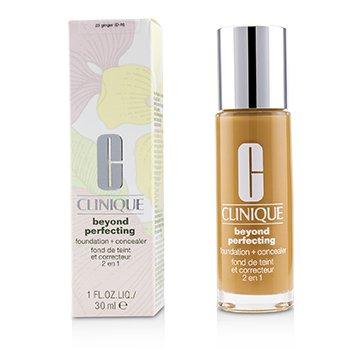 Clinique Di luar Perfecting Foundation & Concealer - # 23 Jahe (D-N) (Beyond Perfecting Foundation & Concealer - # 23 Ginger (D-N))