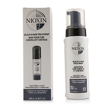Nioxin Sistem Diameter 2 Perawatan Kulit Kepala & Rambut (Rambut Alami, Berkembang Menipis) (Diameter System 2 Scalp & Hair Treatment (Natural Hair, Progressed Thinning))