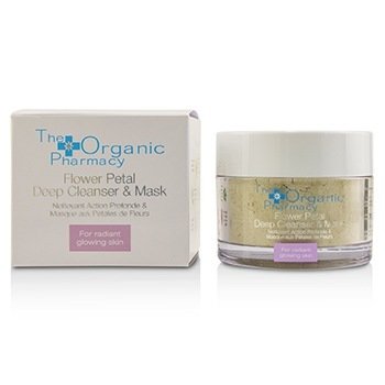 The Organic Pharmacy Bunga Petal Deep Cleanser & Masker - Untuk Kulit Bercahaya Bercahaya (Flower Petal Deep Cleanser & Mask - For Radiant Glowing Skin)