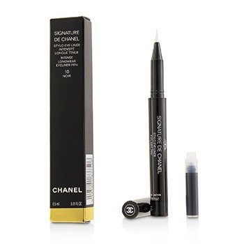 Chanel Signature De Chanel Intens Kacamata Kacamata Pena - # 10 Noir (Signature De Chanel Intense Longwear Eyeliner Pen - # 10 Noir)