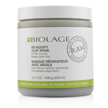 Biolage R.A.W. Re-Bodify Clay Mask (Untuk Flat, Rambut Halus)