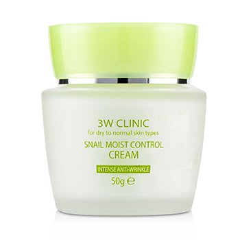 3W Clinic Snail Moist Control Cream (Intensive Anti-Wrinkle) - Untuk Jenis Kulit Kering hingga Normal (Snail Moist Control Cream (Intensive Anti-Wrinkle) - For Dry to Normal Skin Types)