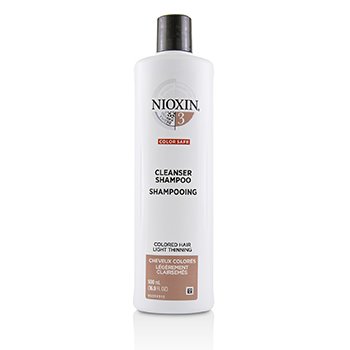 Derma Purifying System 3 Cleanser Shampoo (Rambut Berwarna, Pengencer Ringan, Warna Aman) (Derma Purifying System 3 Cleanser Shampoo (Colored Hair, Light Thinning, Color Safe))