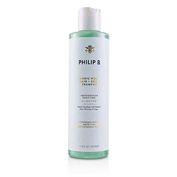 Philip B Nordic Wood Hair + Body Shampoo (Menyegarkan Pemurnian - Semua Jenis Rambut) (Nordic Wood Hair + Body Shampoo (Invigorating Purifying - All Hair Types))