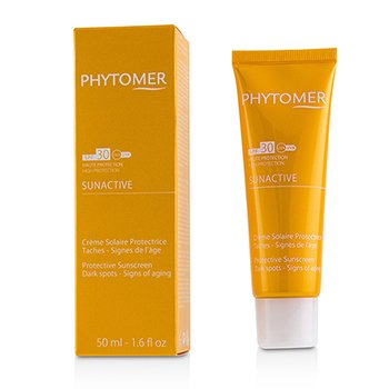 Phytomer Tabir Surya Pelindung Aktif Matahari SPF 30 Bintik-bintik Gelap - Tanda-tanda Penuaan (Sun Active Protective Sunscreen SPF 30 Dark Spots - Signs of Aging)