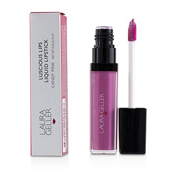 Laura Geller Lipstik Cair Bibir Lezat - # Candy Pink (Luscious Lips Liquid Lipstick - # Candy Pink)