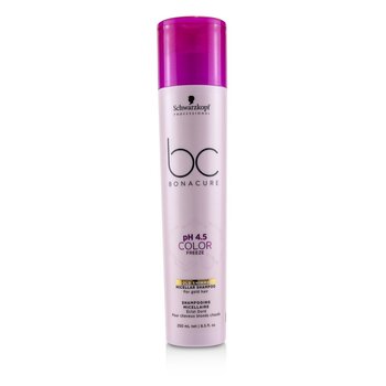 BC Bonacure pH 4.5 Warna Freeze Gold Shimmer Micellar Shampoo (Untuk Rambut Emas)