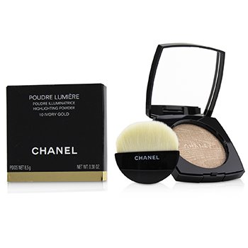 Chanel Poudre Lumiere Menyoroti Bubuk - # 10 Emas Gading (Poudre Lumiere Highlighting Powder - # 10 Ivory Gold)