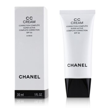 Chanel CC Cream Super Active Complete Correction SPF 50 # 30 Krem (CC Cream Super Active Complete Correction SPF 50 # 30 Beige)