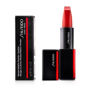 Shiseido Lipstik Bubuk ModernMatte - # 509 Nyala Api (Geranium) (ModernMatte Powder Lipstick - # 509 Flame (Geranium))