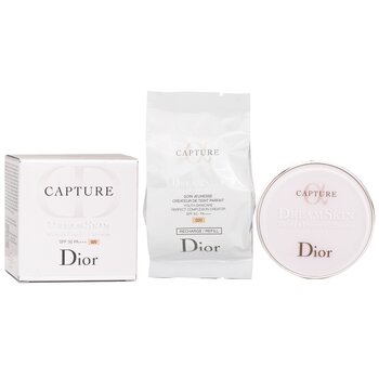 Christian Dior Tangkap Dreamskin Moist &Perfect Cushion SPF 50 Dengan Isi Ulang Ekstra - # 020 (Light Beige) (Capture Dreamskin Moist & Perfect Cushion SPF 50 With Extra Refill - # 020 (Light Beige))