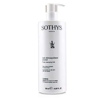 Sothys Kemurnian Cleansing Milk - Untuk Kombinasi kulit berminyak, Dengan Ekstrak Iris (Ukuran Salon) (Purity Cleansing Milk - For Combination to Oily Skin , With Iris Extract (Salon Size))