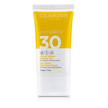Clarins Krim Perawatan Matahari Sentuhan Kering Untuk Wajah SPF 30 (Dry Touch Sun Care Cream For Face SPF 30)